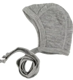 Babyhjelm - Uld - Gråmeleret|Engel Hot