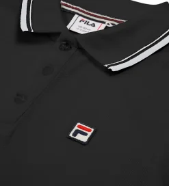 Polo - Piqué - Biella - Sort m. Logo|Fila New