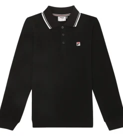 Polobluse - Piqué - Biella - Sort m. Logo|Fila Discount