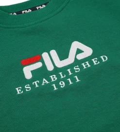 Sweatshirt - Benna - Green Jacket m. Logo|Fila