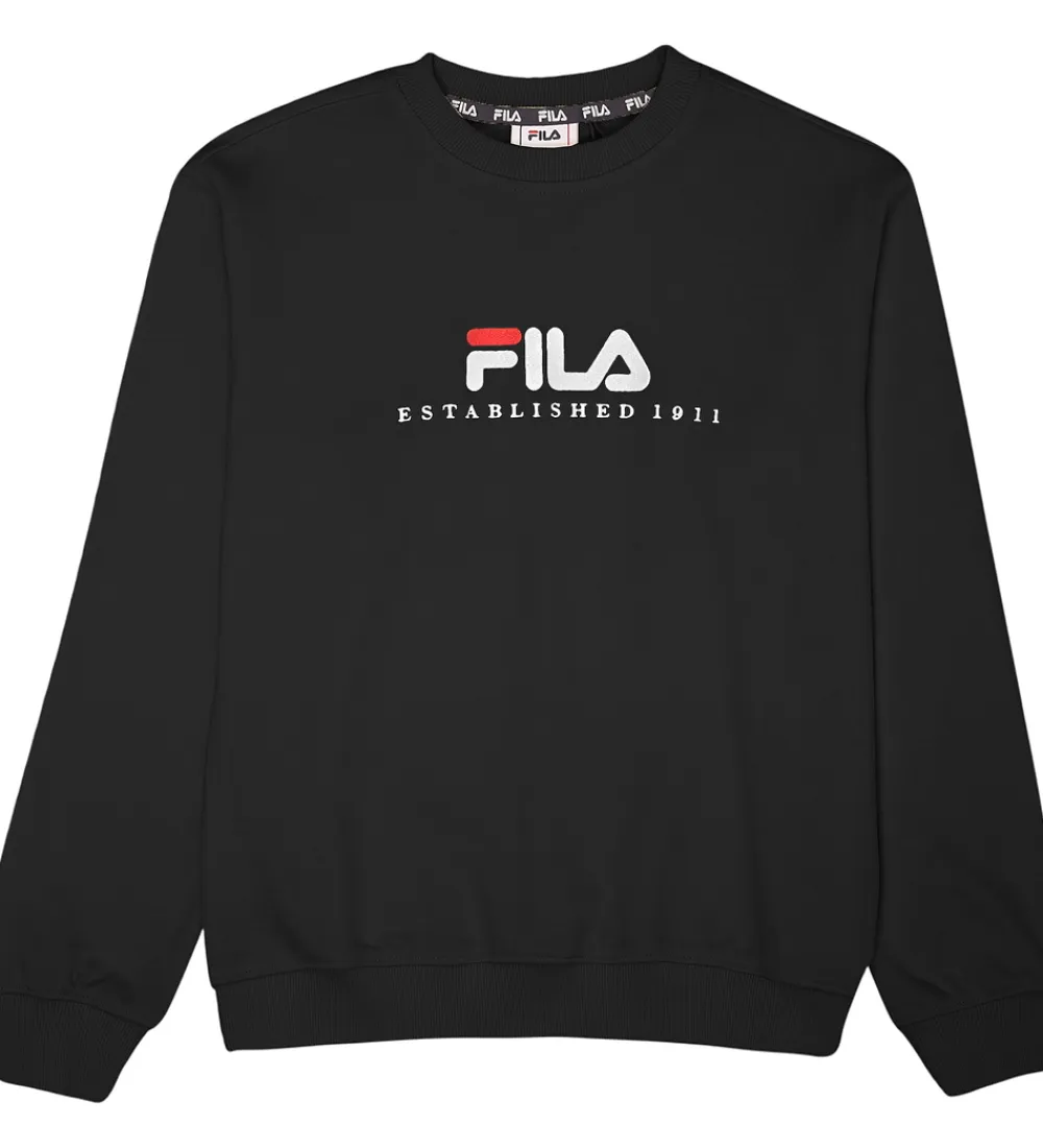 Sweatshirt - Carisio - Sort m. Logo|Fila New