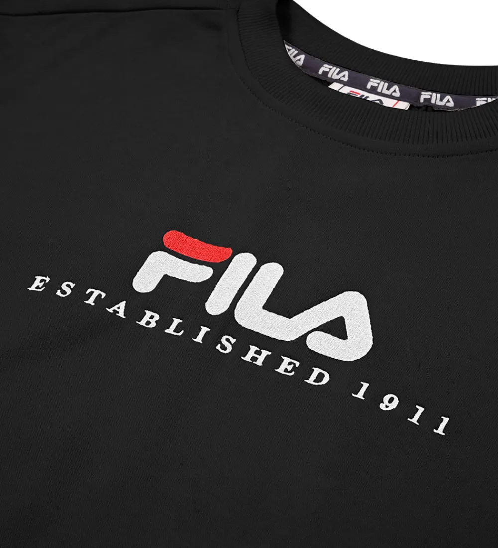 Sweatshirt - Carisio - Sort m. Logo|Fila New