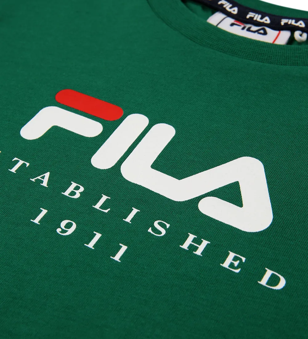 T-shirt - Benna - Green Jacket m. Logo|Fila Outlet