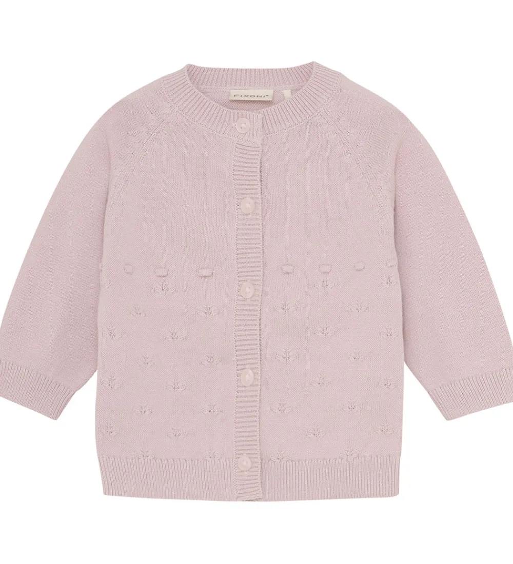 Cardigan - Strik - Hushed Violet|Fixoni Clearance