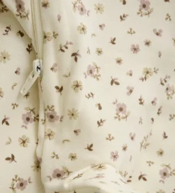 Natdragt m/f - Shadow Gray m. Blomster|Fixoni Discount