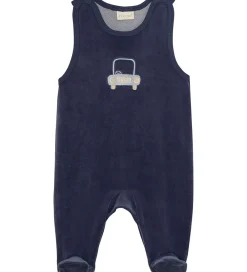 Sparkedragt m. Body l/æ - Velour - Indigo Blue|Fixoni Clearance