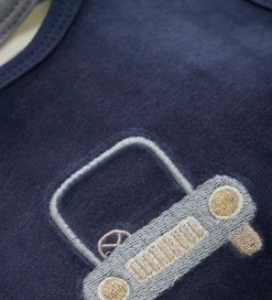 Sparkedragt m. Body l/æ - Velour - Indigo Blue|Fixoni Clearance