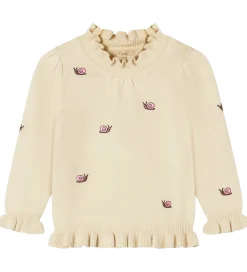 Bluse - Strik - Viskoseblanding - Alon - Sandshell|Fliink Online