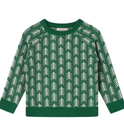 Bluse - Strik - Viskoseblanding - Benna - Hunter Green|Fliink Online