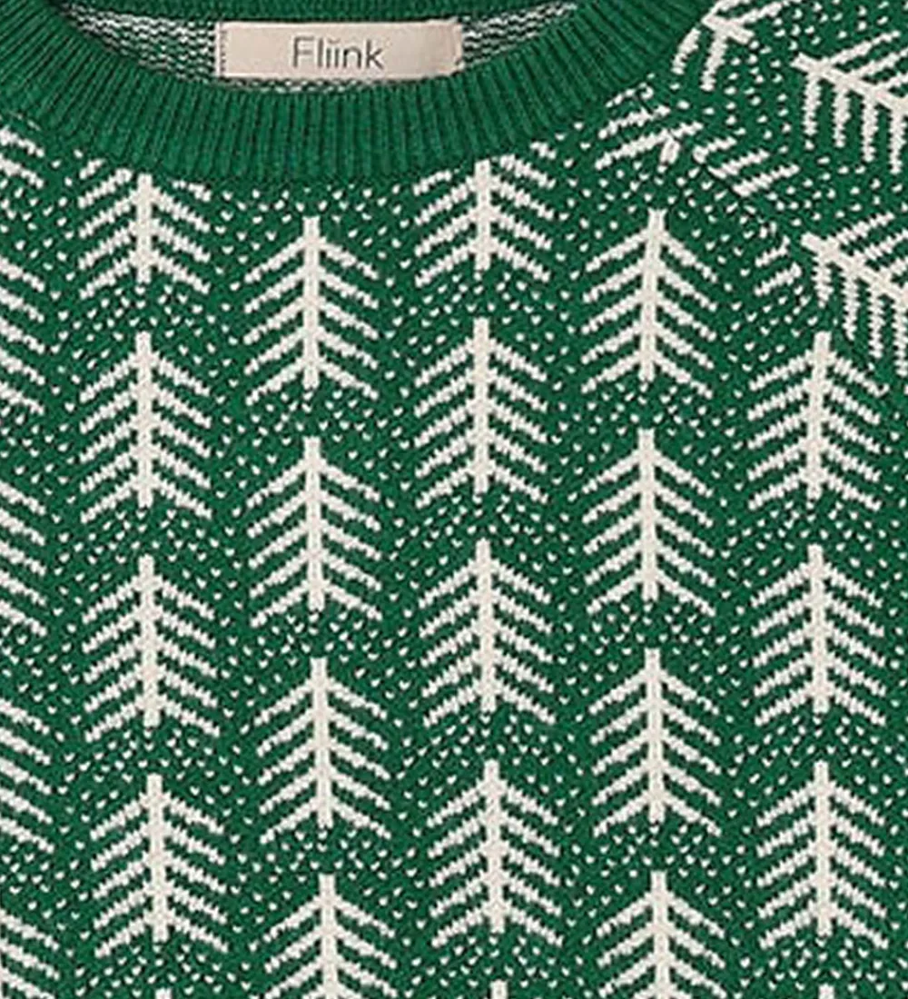 Bluse - Strik - Viskoseblanding - Benna - Hunter Green|Fliink Online