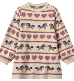 Kjole - Strik - Viskoseblanding - Kino - Sandshell|Fliink New