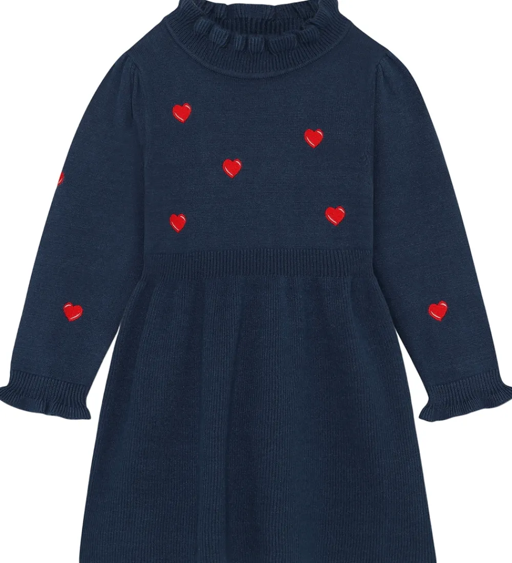 Kjole - Strik - Viskoseblanding - Benna - Insignia Blue|Fliink Hot