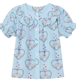 Skjorte - Colombe - Dream Blue/Hjerter|Fliink Hot