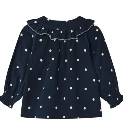 Skjorte - Fløjl - Dolly - Insignia Blue AOP|Fliink Best