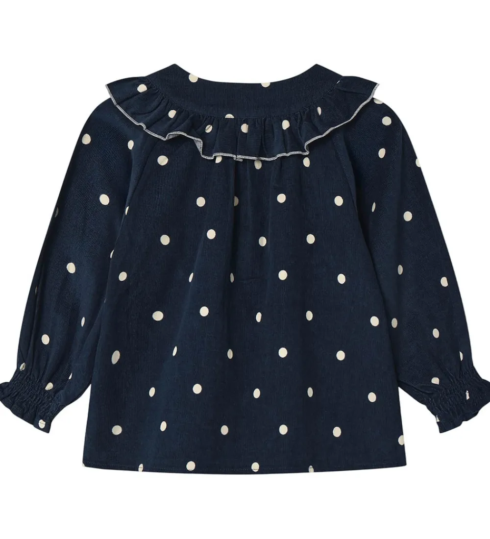 Skjorte - Fløjl - Dolly - Insignia Blue AOP|Fliink Best