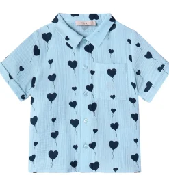 Skjorte - Love - Dream Blue|Fliink Sale