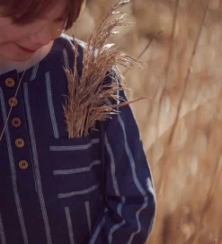 Skjorte - Vira - Insignia Blue/Sandshell|Fliink Online