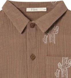 Skjorte k/æ - Hello - Pine Bark Cactus Aop|Fliink Hot