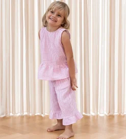 Top - Ciao - Cloud Dancer/Pink Stripe|Fliink Best