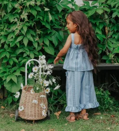 Top - Ruffle - Amie - Navy|Fliink Outlet