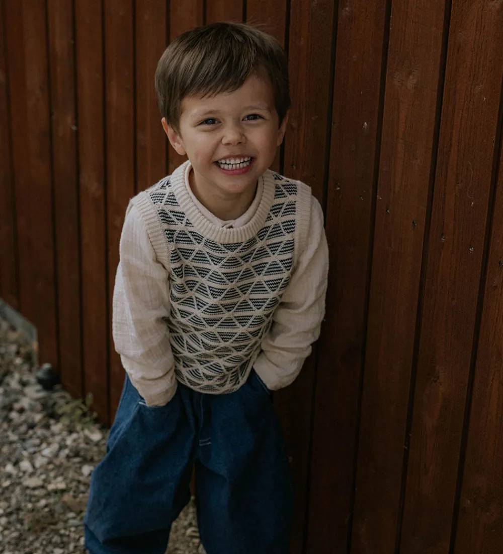 Vest - Strik - Sune - Sandshell|Fliink Discount