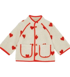 Fleecejakke - Simone - Soft white heart|Flöss