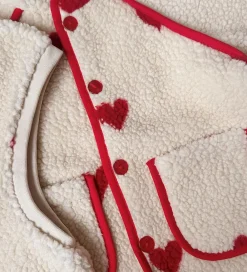 Fleecejakke - Simone - Soft white heart|Flöss