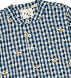 Skjorte - Olivian - Bee blue check|Flöss Clearance