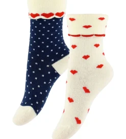 Strømper - 2-pak - Viola - Heart|Flöss Hot