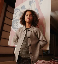 Cardigan - Strik - Uld - Oat Melange|FUB Hot