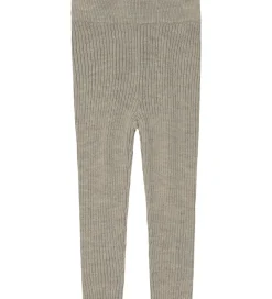 Leggings - Rib - Strik - Uld - Oat Melange|FUB Hot