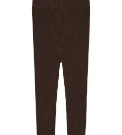 Leggings - Rib - Strik - Uld - Mocca|FUB Online