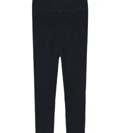 Leggings - Rib - Strik - Uld - Dark Navy|FUB Outlet
