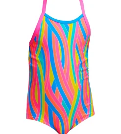 Badedragt - Printed One Piece - UV50+ - Swirly Straws|Funkita Sale