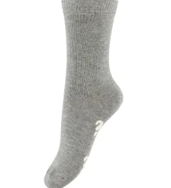 Strømper m. Antiskrid - Gråmeleret|Fuzzies Sale