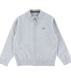 Cardigan - Shield Cotton Zip - Strik - Light Grey Melange|GANT