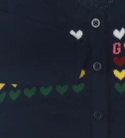 Cardigan - Strik - Heart - Evening Blue|GANT Outlet