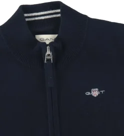 Cardigan - Strik - Shield - Evening Blue|GANT Hot