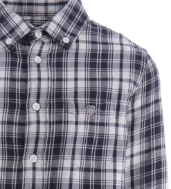 Skjorte - Flonel - Evening Blue m. Tern|GANT