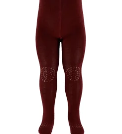 Kravlestrømpebukser - Uld - Wine Red|GoBabyGo Sale