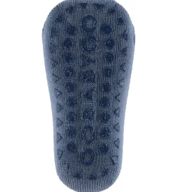 Skridsikre Strømper - Noos - Uld - Stone Blue|GoBabyGo Clearance