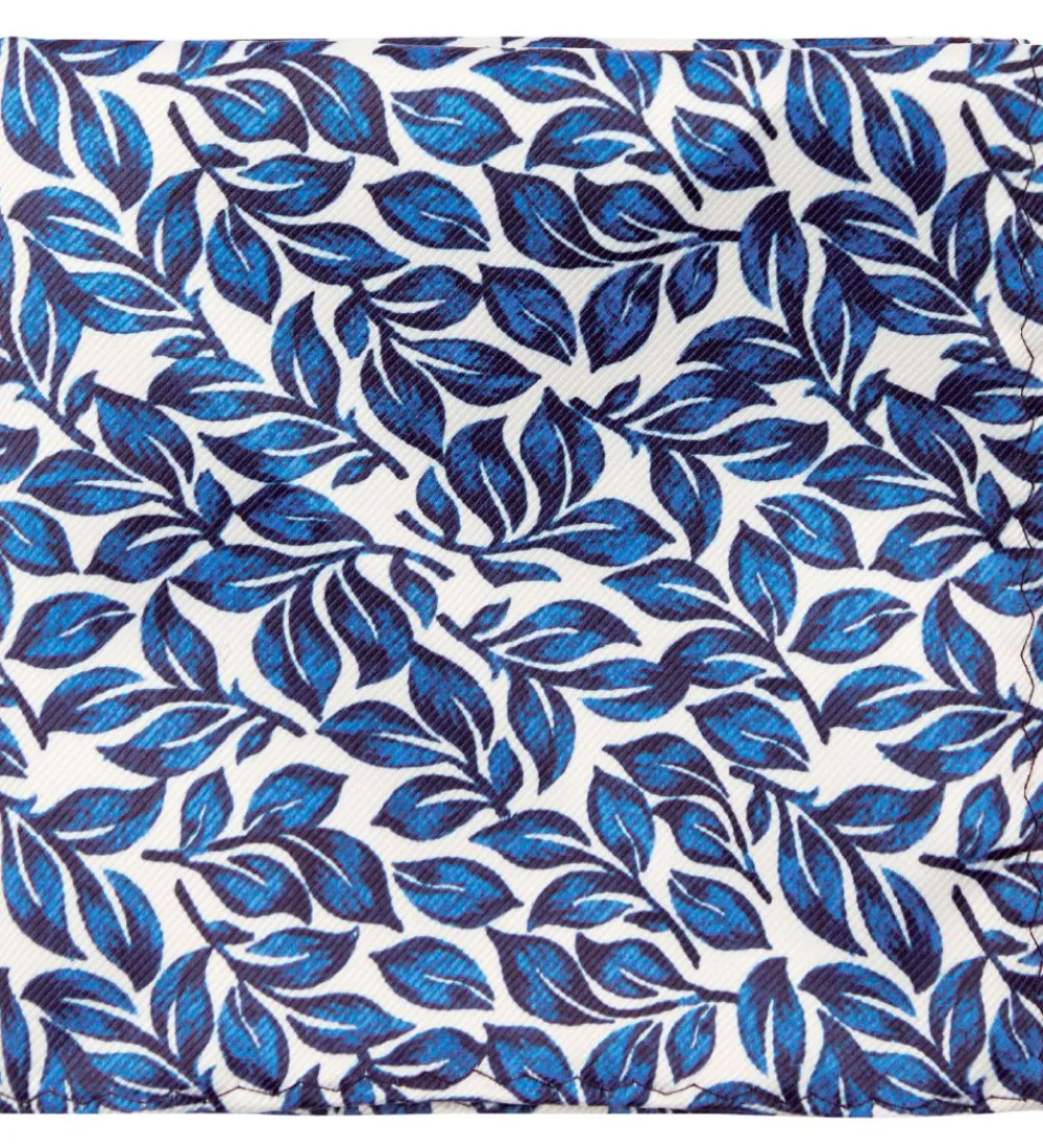 Butterfly m. Lommetrøklæde - Our Leaf - Blue Flower|Grunt