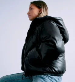 Dynejakke - PU - GRMai - Sort|Grunt Hot