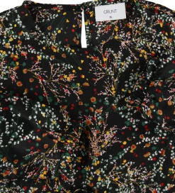 Kjole - Julle - Black Flower|Grunt