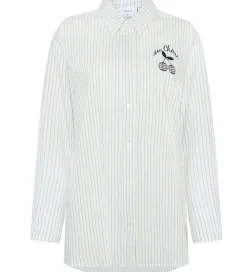 Skjorte - GrLiva - Hvid/Blå|Grunt New