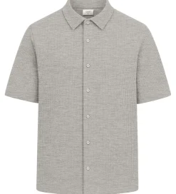 Skjorte - Vaflet - GRAlfred - Light Grey Melange|Grunt New