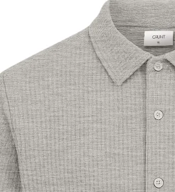 Skjorte - Vaflet - GRAlfred - Light Grey Melange|Grunt New