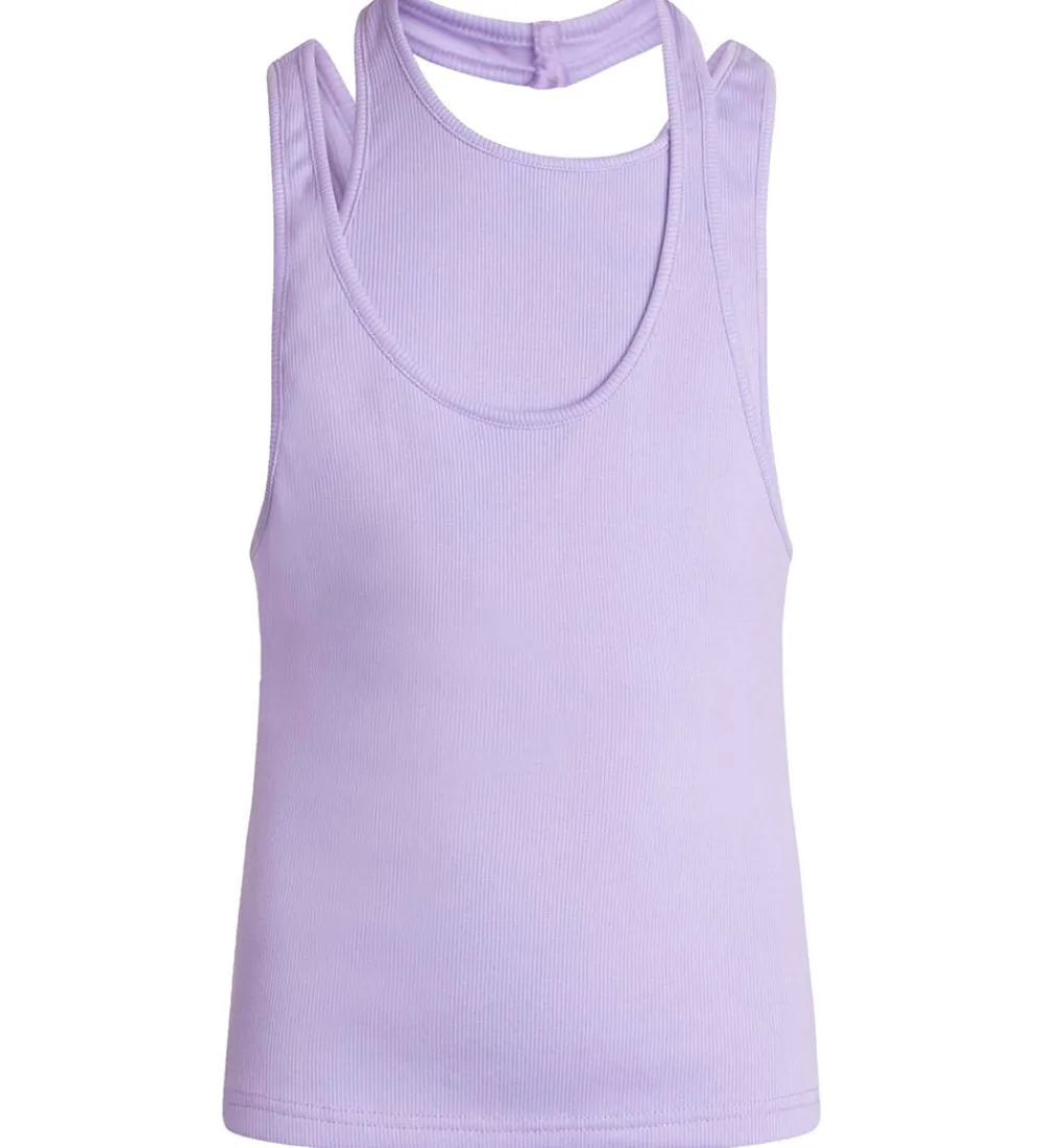 Top - Lyng Rib Top - Light Purple|Grunt Clearance