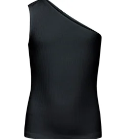 Top - Rib - Gundhil - Viskose - Sort|Grunt Clearance