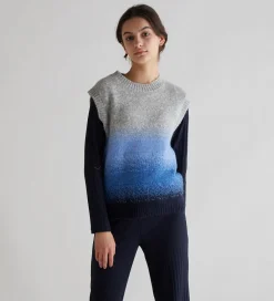 Vest - Charlotte Knit Vest - Grey Melange|Grunt Discount